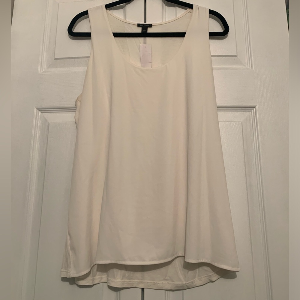 NWT Ann Taylor Off White Dressy Tank